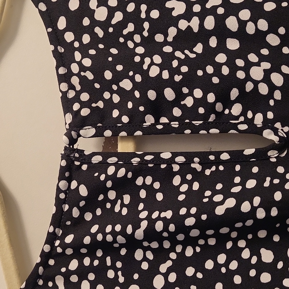 Scoop Black and White Polka Dot 👗 dress - Picture 6 of 6
